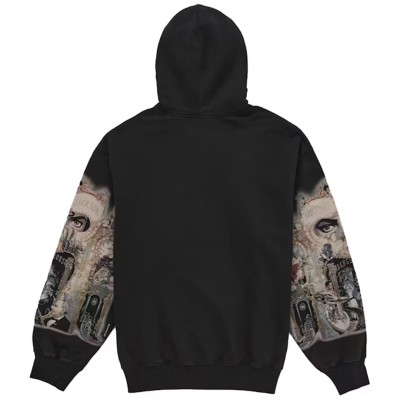 Supreme Michael Jackson Dangerous Zip Up Hooded Sweatshirt Black2.jpg