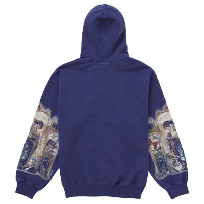 Supreme Michael Jackson Dangerous Zip Up Hooded Sweatshirt Washed Navy2.jpg