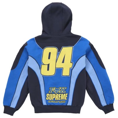 Supreme Fox Racing Zip Up Hooded Sweatshirt Blue 2.jpg