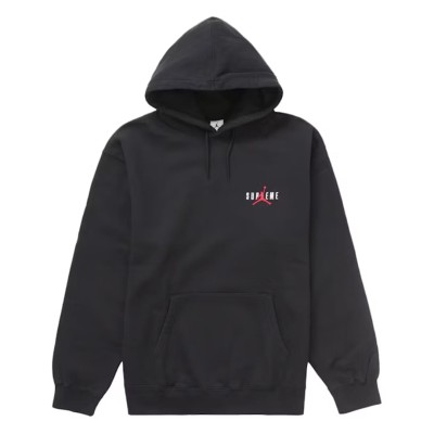 Supreme Jordan Hooded Sweatshirt Black2.jpg