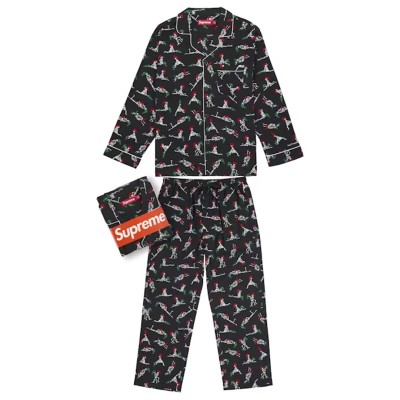 Supreme Hanes Holiday Pajama Set Black.jpg
