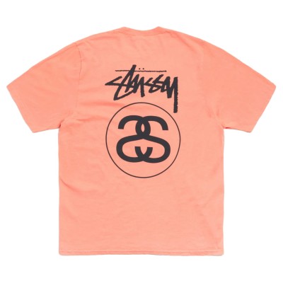 Stussy Stock Link Tee Pigment Dyed Sherbert2.jpg
