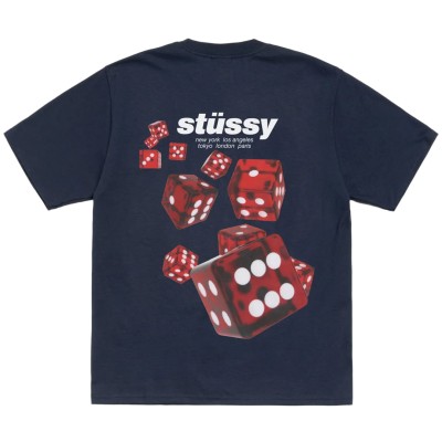 Stussy Rollers Tee Navy