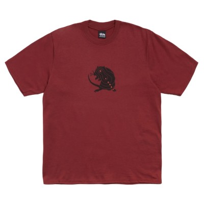 Stussy Long Range Tee Wine