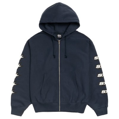 Stussy Speedway Zip Hoodie Navy