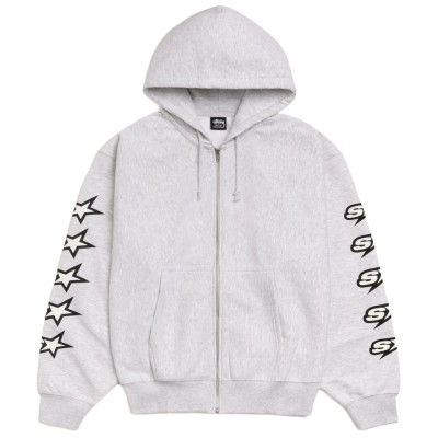 Stussy Speedway Zip Hoodie Ash Heather