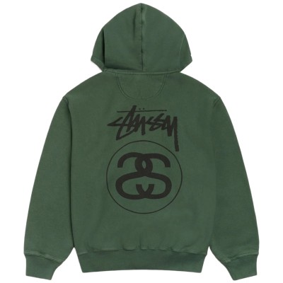 Stussy Stock Link Hoodie Pigment Dyed Pine2.jpg