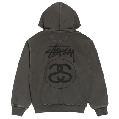 Stussy Stock Link Hoodie Pigment Dyed Washed Black2.jpg