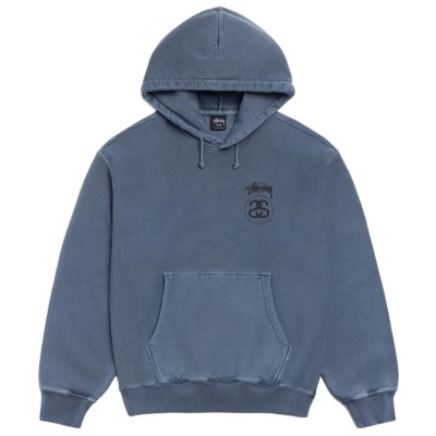 Stussy Stock Link Hoodie Pigment Dyed Navy