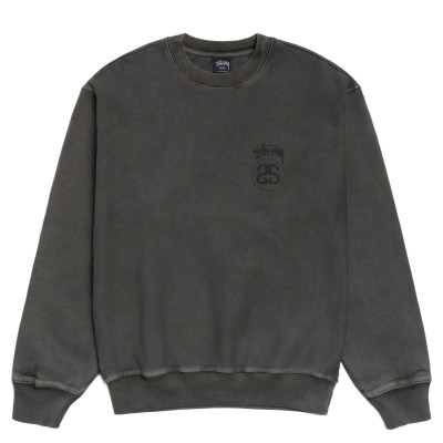 Stussy Stock Link Crew Pigment Dyed Black
