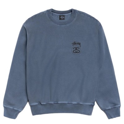 Stussy Stock Link Crew Pigment Dyed Navy