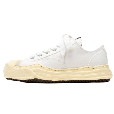 Maison Mihara Yasuhiro Hank VL OG Sole Canvas Low White.jpg