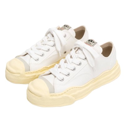 Maison Mihara Yasuhiro Hank VL OG Sole Canvas Low White2.jpg