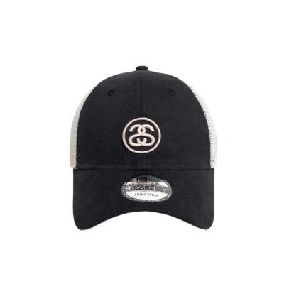 Stussy New Era 9twenty Ss Link Trucker Night Black