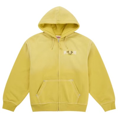 Supreme True Religion Zip Up Hooded Sweatshirt Yellow2.jpg