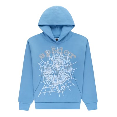 Sp5der OG Web V2 Hoodie Dusty Blue