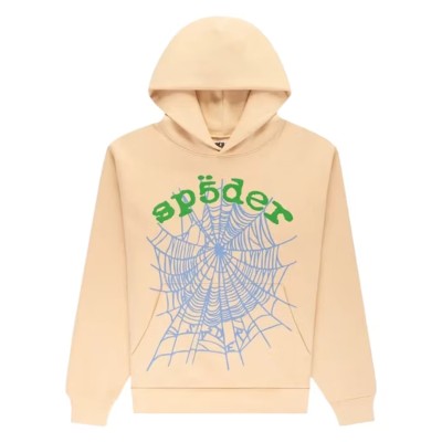 Sp5der OG Web V2 Hoodie Dusty Cream