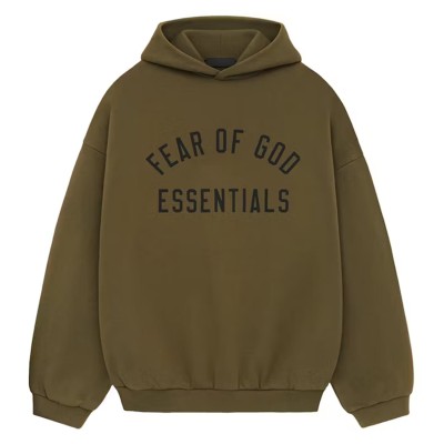Fear of God Essentials Fleece Hoodie Olive