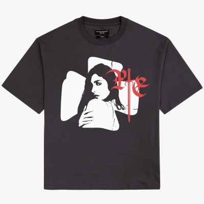 Pleasant Evil Cross Tee Anthracite