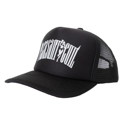 Pleasant Evil University Logo Trucker Hat2.jpg