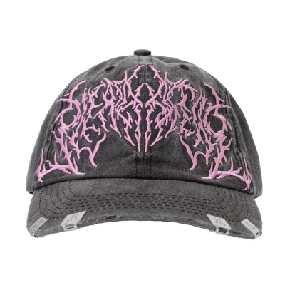 Pleasant Evil Metal Baseball Cap Washed.jpg