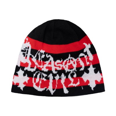 Pleasant Evil Ransomnote Red Beanie.jpg