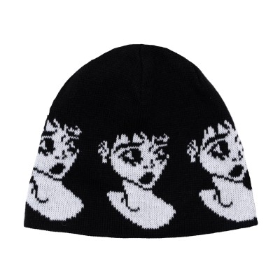 Pleasant Evil Emo Beanie Black