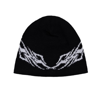 Pleasant Evil Tribal Beanie Black