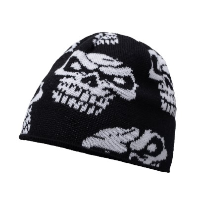 Pleasant Evil Skull Black Beanie2.jpg