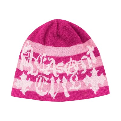 Pleasant Evil Ransomnote Magenta Beanie.jpg