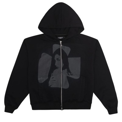 Pleasant Evil Cross Zip Hoodie Grey.jpg