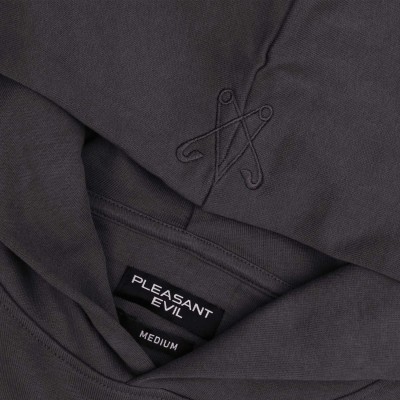 Pleasant Evil Cross Hoodie Anthracite2.jpg