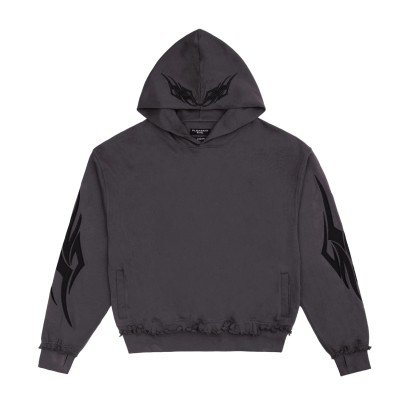 Pleasant Evil Tribal Hoodie Anthracite.jpg