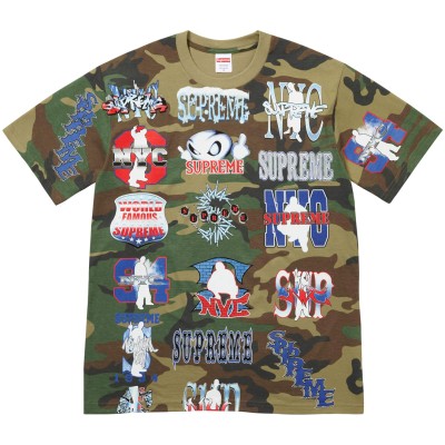 Supreme Flash Tee Woodland Camo
