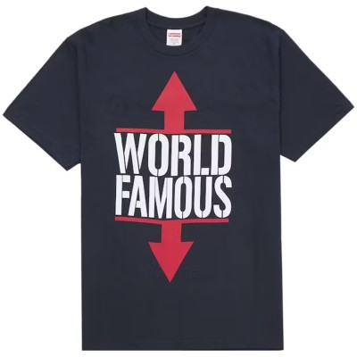 Supreme World Famous Tee Navy