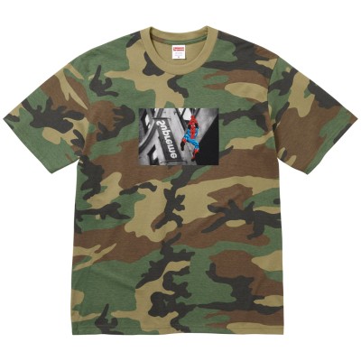 Supreme Spider-Man Tee Woodland Camo