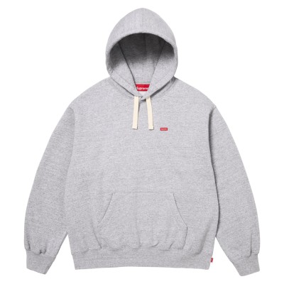 Supreme Small Box Drawcord Hooded Sweatshirt Heather Grey (SS26).jpg