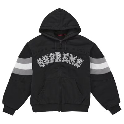 Supreme Filled Zip Up Hooded Sweatshirt Black