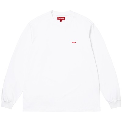 Supreme Small Box L/S Tee White (SS26)