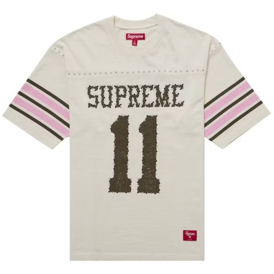 Supreme Studded S/S Football Top Tan