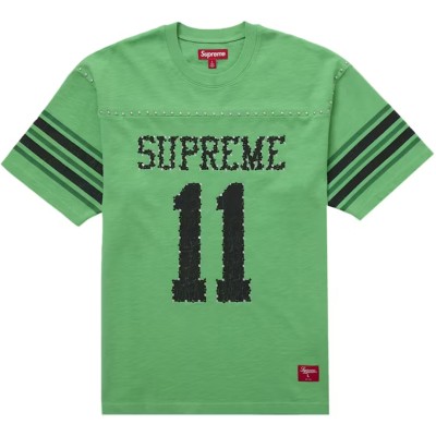 Supreme Studded S/S Football Top Green