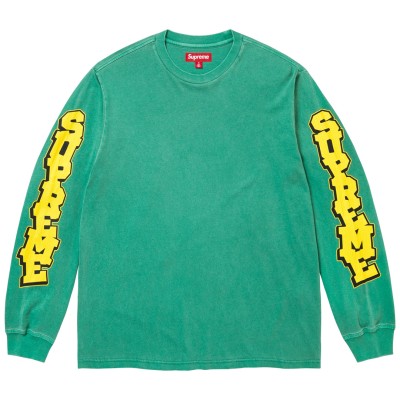 Supreme Cracked Sleeve L:S Top Green.jpg