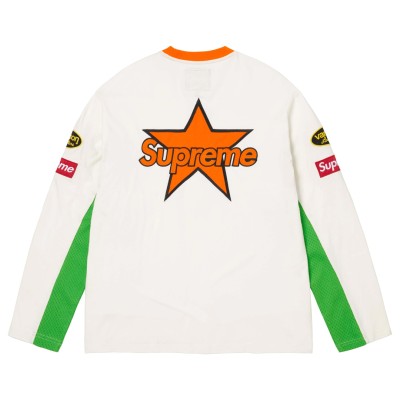 Supreme Vanson Leathers L:S Top White.jpg