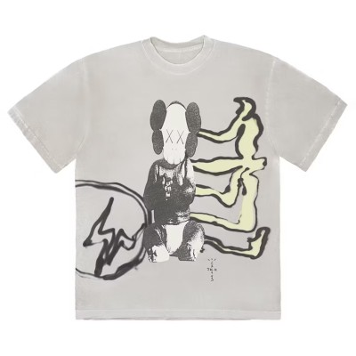 Travis Scott Cactus Jack + Kaws For Fragment Tee Aged Yellow.jpg