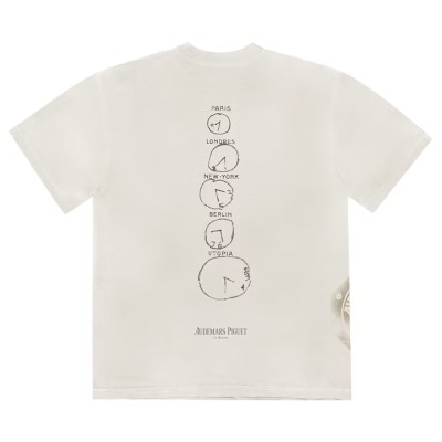 Travis Scott CJ x Audemars Piguet Time Zones Tee White