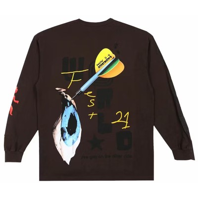 Travis Scott Otherside Long-Sleeve T-shirt Brown2.jpg