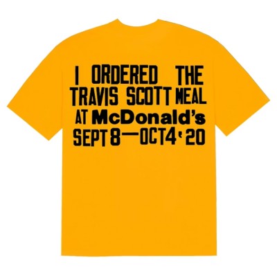 Travis Scott x CPFM 4 CJ Burger Mouth T-shirt Gold2.jpg