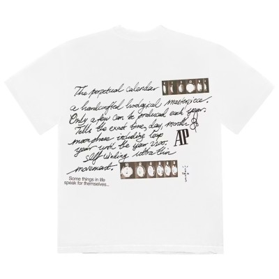 Travis Scott CJ x Audemars Piguet Perpetual Calendar Tee White