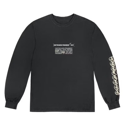 Travis Scott Cactus Jack For Fragment Logo L:S T-shirt Washed Black2.jpg
