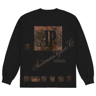 Travis Scott CJ x Audemars Piguet Le Brassus Long Sleeve Tee Black